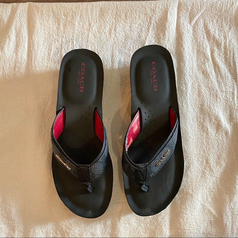 Coach Platform Flip Flops
